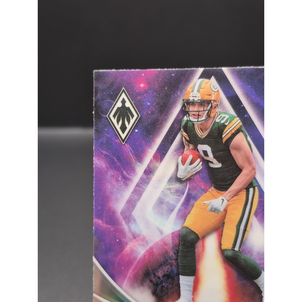 2022 Panini Phoenix Christian Watson #RIS-9 Rookie Rising Silver (RC) Packers - Picture 3 of 10